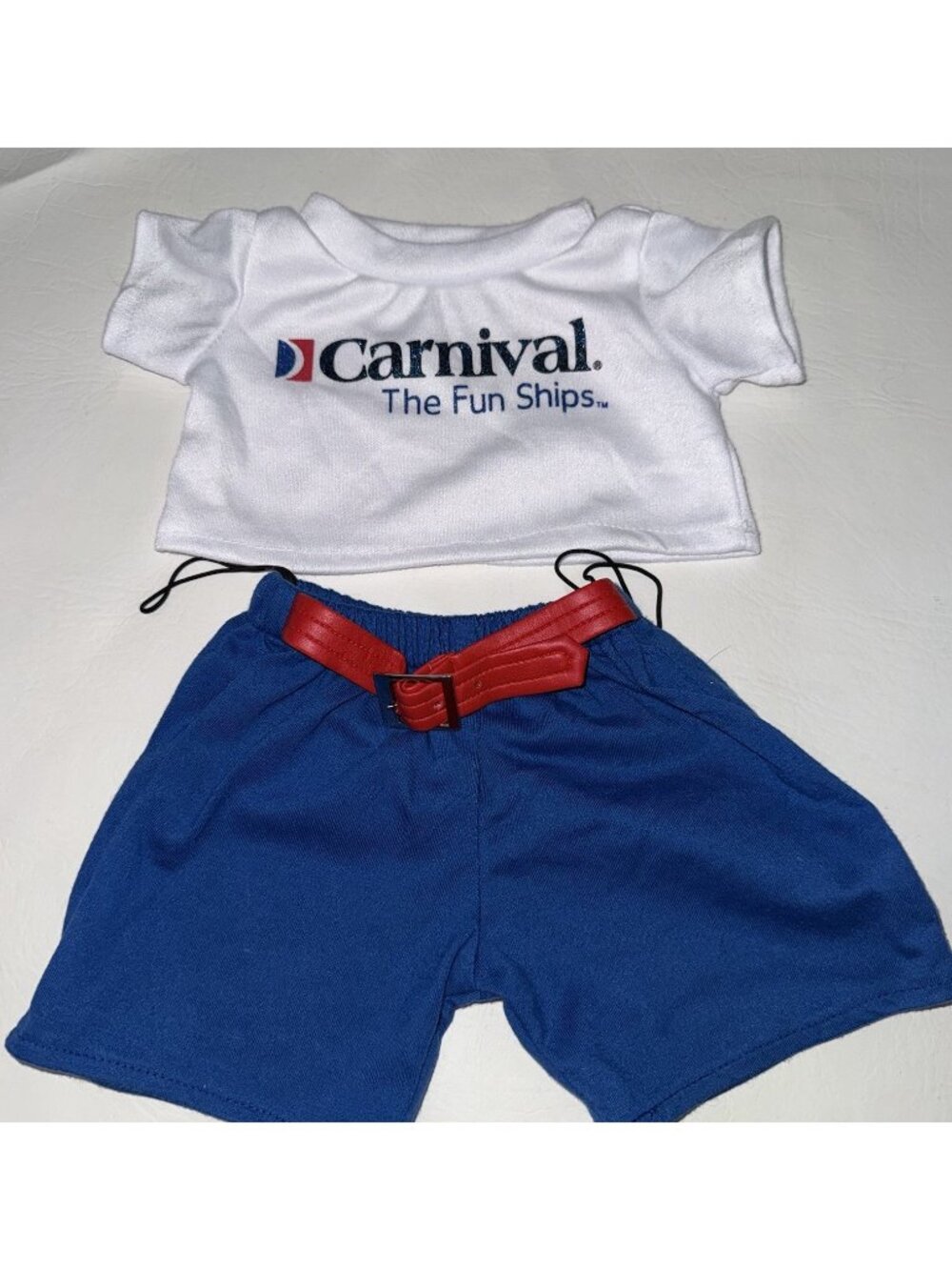 Carnival Cruise Line Blue T-Shirt Tee Shorts Outfit Set Build A Bear Clothing